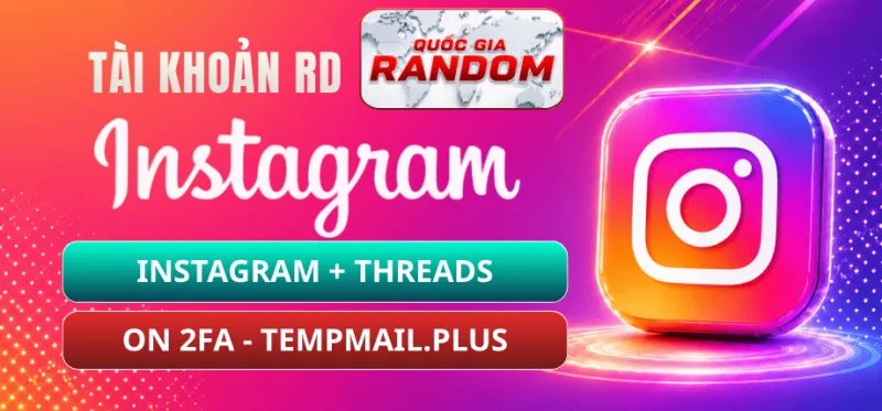 Account Instagram + Threads - TempMail.plus - Full 2FA