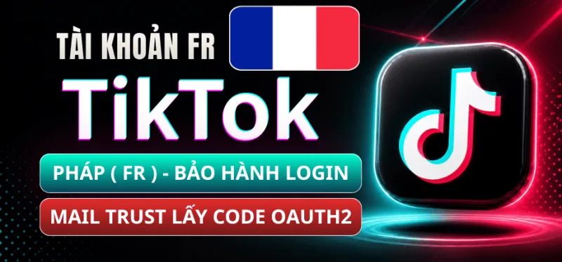 TikTok Account (France/FR) – Trusted Live Mail – Code Retrieval via OAuth2 – 1-for-1 Login Warranty